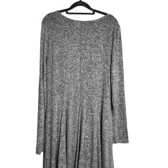 Dolan Left Coast Piper Flare Dress Heather Gray Long Sleeve Size XL‎ - Picture 7 of 12